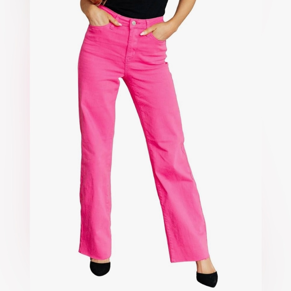 Judy Blue Vibrant Pink Denim, New without tags